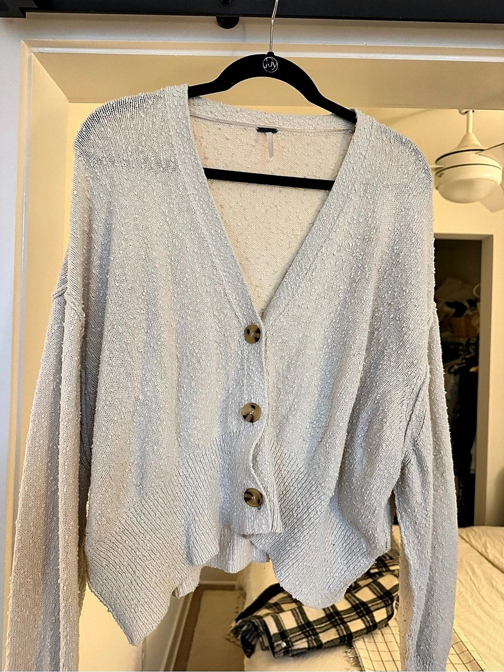 Free People Found My Friend Cardi Knit Cardigan in Cream